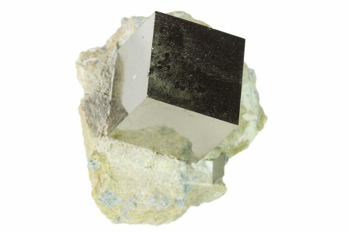 Pyrite Cube In Matrix - Navajun, Spain #136711
